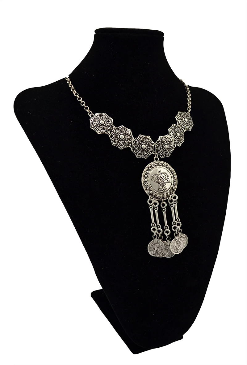 Этнические цыганские ювелирные изделия в стиле бохо винтажные серебряные цвета