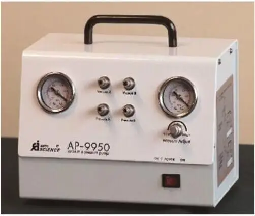 Ручной лабораторный безмасляный диафрагменный вакуумный насос AP-9950 50L/m с