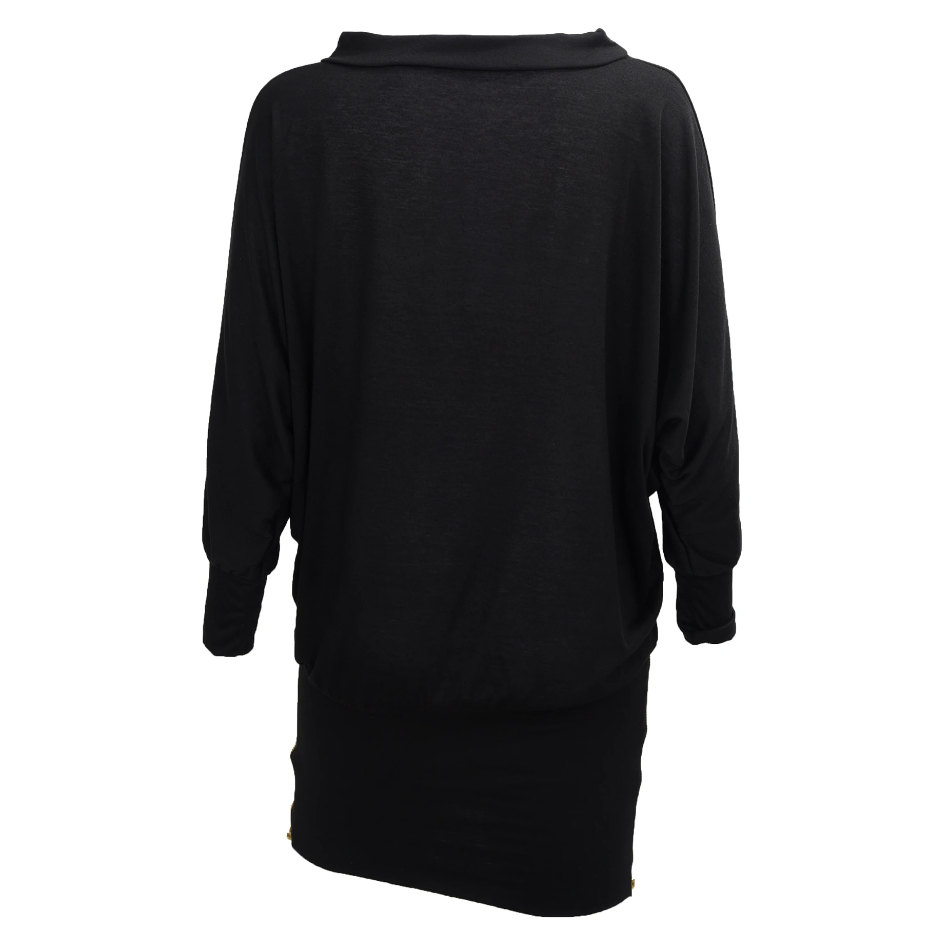 Стильная женская Свободная футболка с длинным рукавом и летучая мышь топы