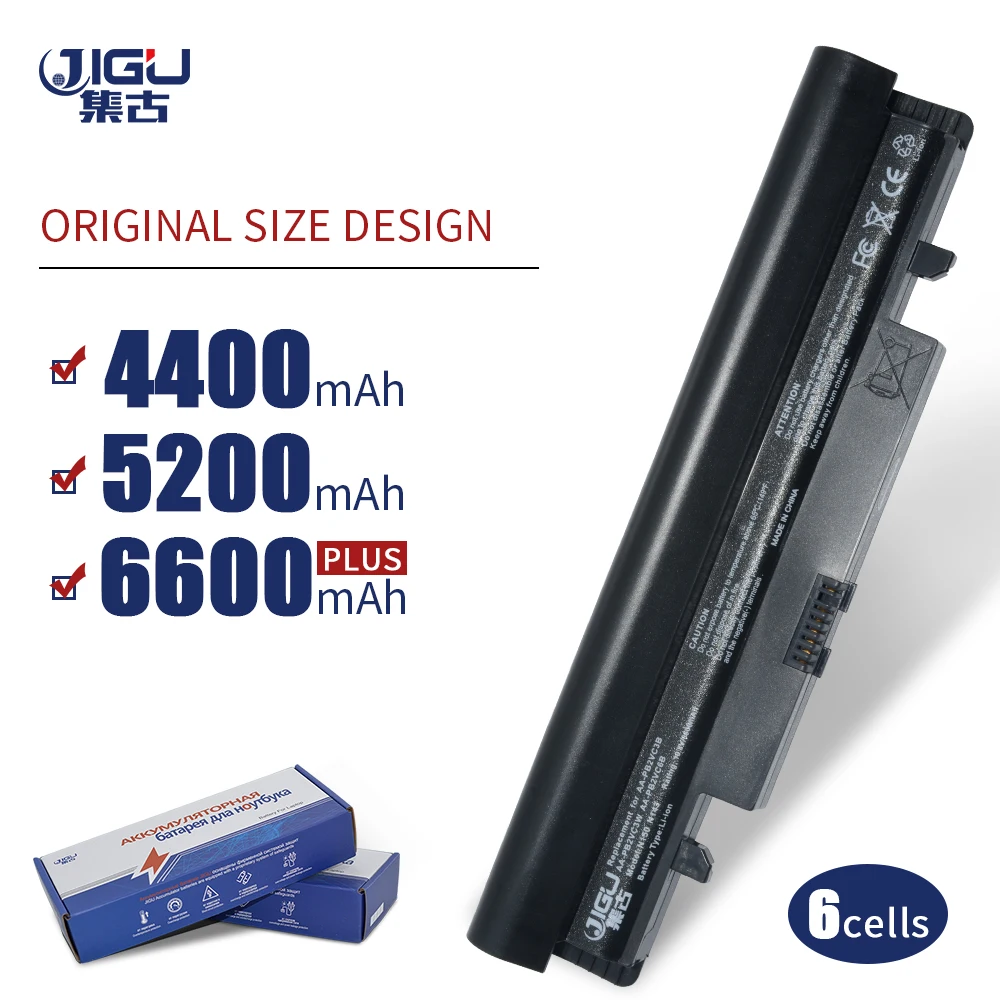 JIGU Black&White Replacement Laptop Battery AA-PB2VC6W  AA-PL2VC6W  For Samsung N210 N218 N220 N143 N145 N148 N150 N230 N350