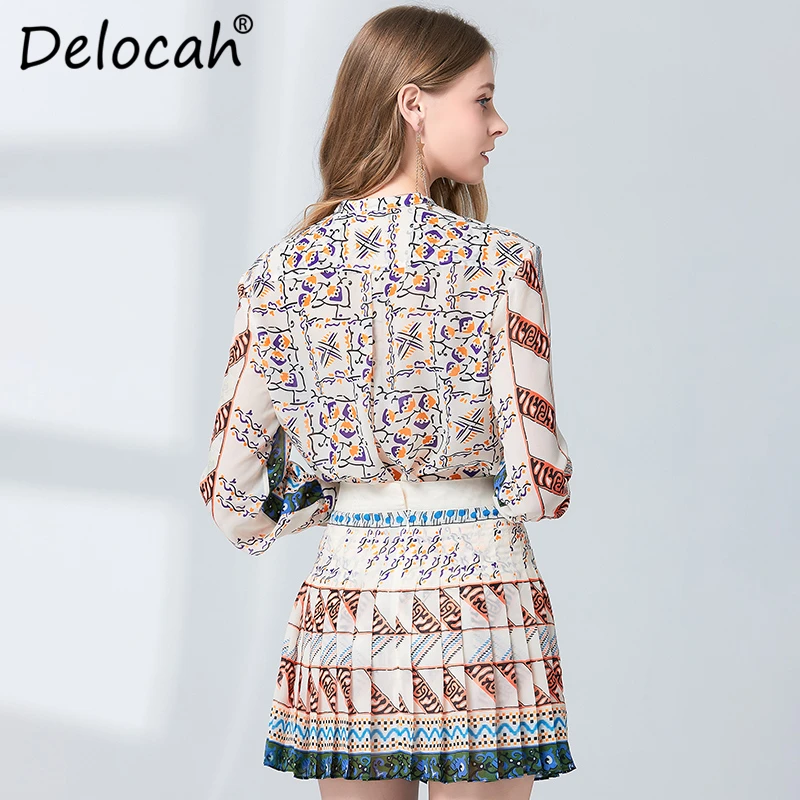 Delocah/весенне летнее женское платье модный дизайнерский костюм пальто с длинным