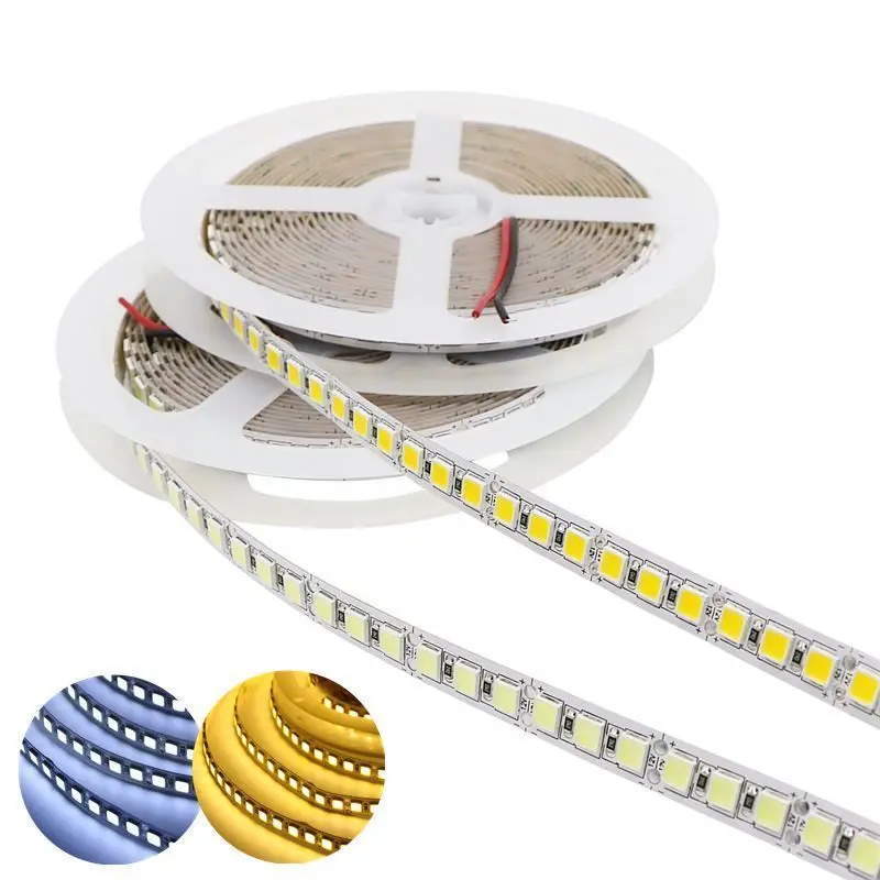 DC12V 5050 5054 SMD светодиодные полосы света RGB теплый белого и синего цвета Светодиодные ленты света Водонепроницаемый гибкая светодиодная лента полосы света 60 светодиодный s/m, 120 светодиодный s/m