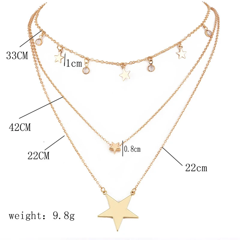 3 шт./компл. в богемном стиле Многослойные пентаграмма Круглый с бахромой и