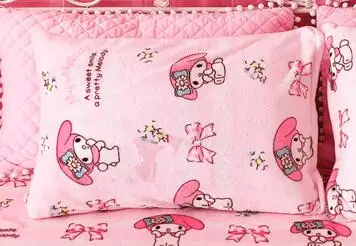 Pillowslip IVYYE, 1 шт., милое одеяло My Melody, аниме, плюшевое, бархатное, теплое, украшение, мягкая кровать, для дома, плед, для дивана, s, унисекс, подарки, Новинка - Цвет: Pillowslip