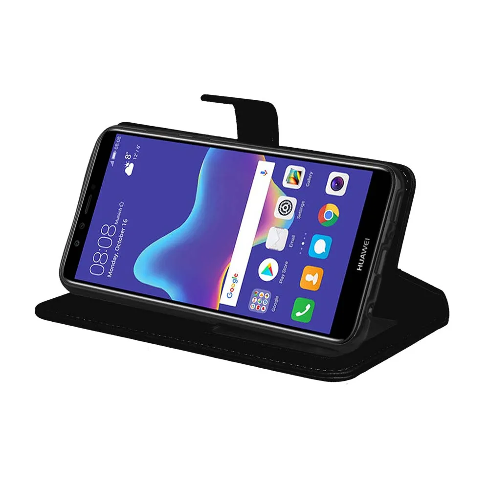 Чехол-Кошелек для huawei Y9 2018 Enjoy 8 Plus чехол из искусственной кожи Honor 10 Lite P Smart 2019