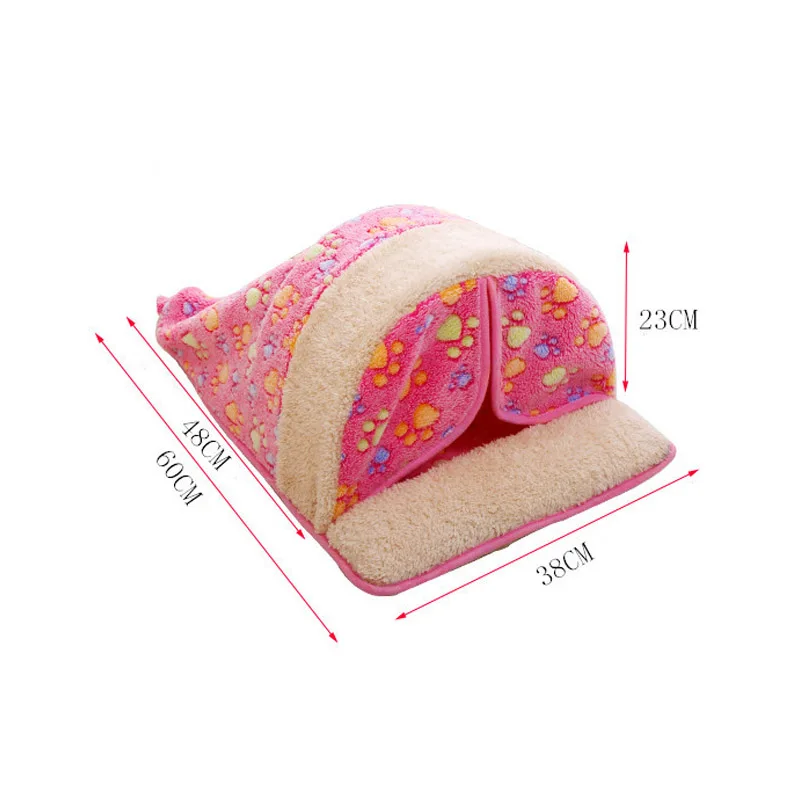 HEYPET Square Fleece Plush Cat Bed Pet House Soft Mat Dog for Small Dogs Cats Nest Winter Warm Sleeping Puppy | Дом и сад