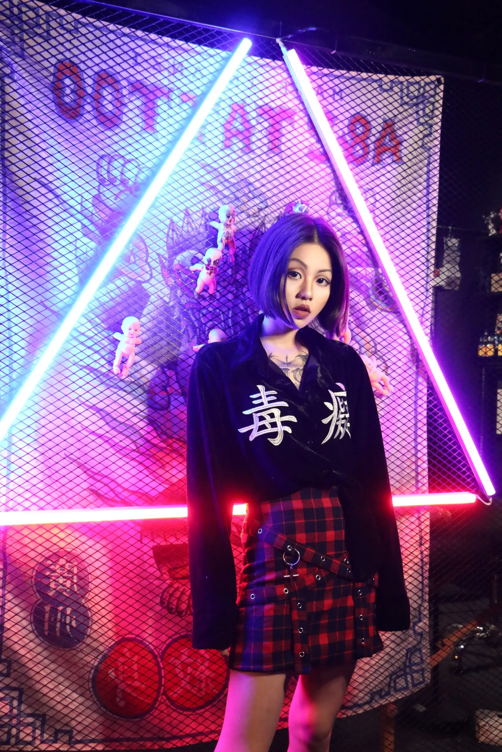Harajuku бархатная рубашка однобортный китайский вышивка Свободная Женская
