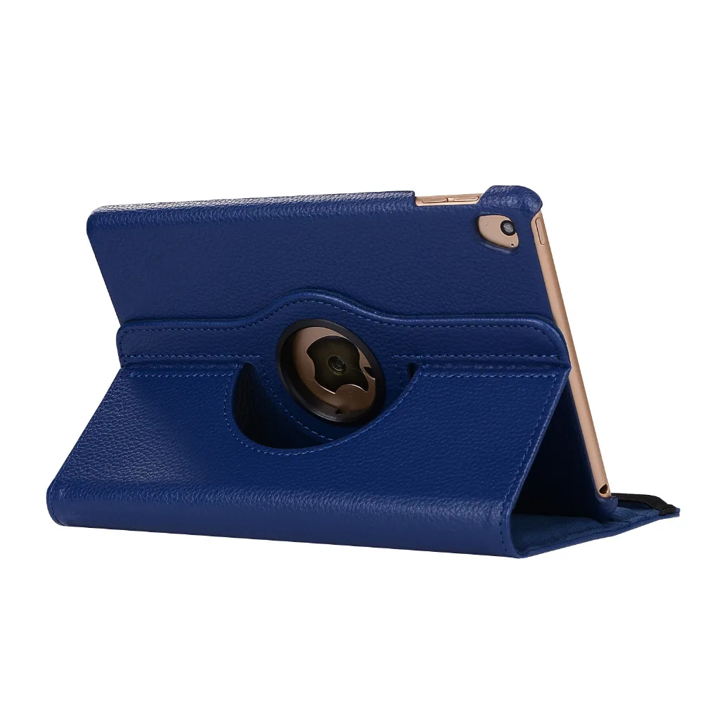 Вращающийся на 360 градусов Чехол книжка из искусственной кожи с зернистой