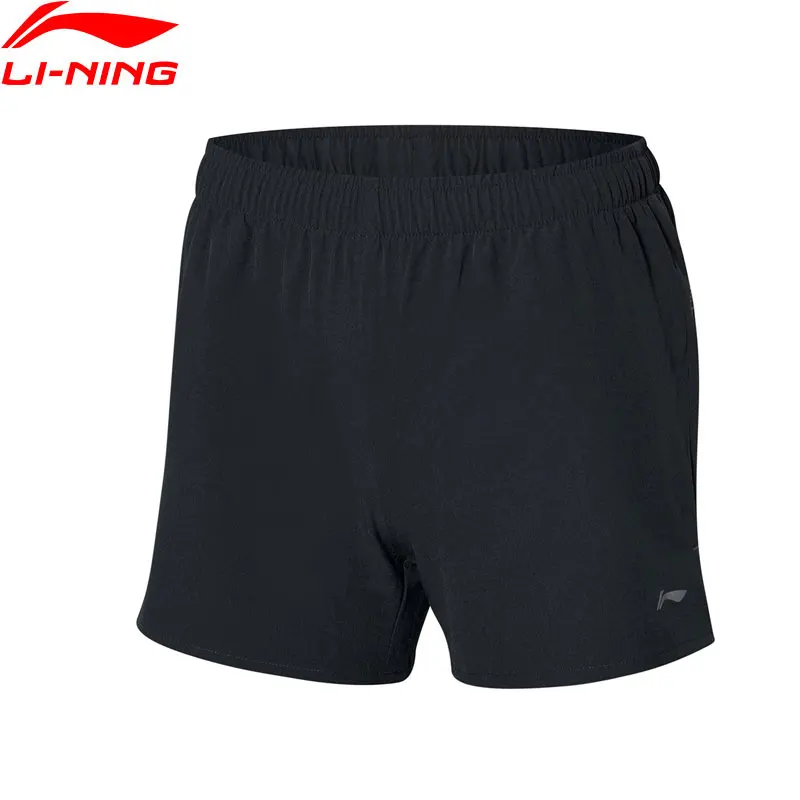 Женские дышащие шорты для бега Li Ning прямые спортивные с подкладкой li ning из 88%