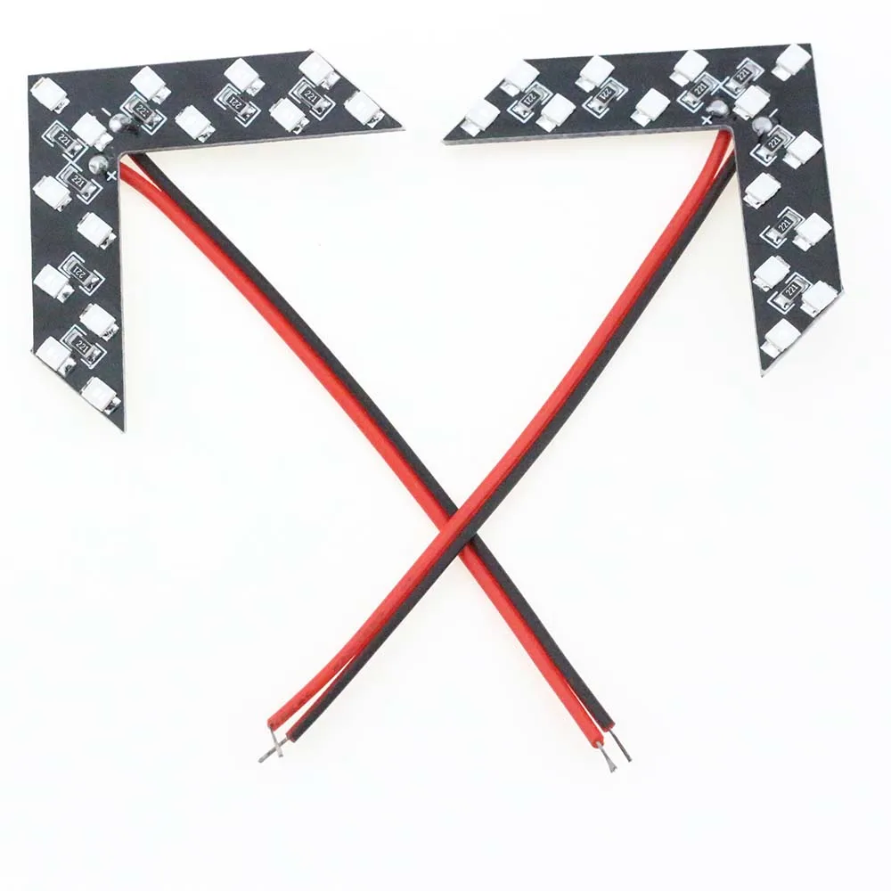 2 шт Автомобильный светодиодный стрелка Панель Зеркало заднего вида Индикатор