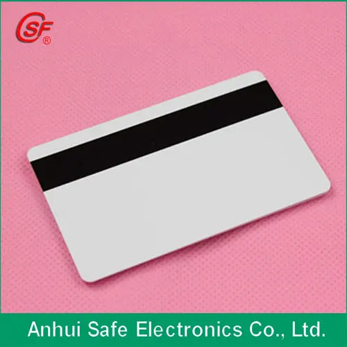 Good quality blank white inkjet HICO magnetic strip pvc card 200pcs (printable by Epson or Canon printer directly)