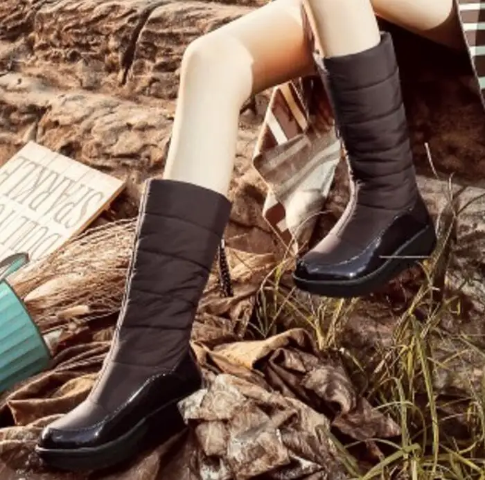 Zapatos Mujer Модная обувь Женские туфли лодочки Sapato Feminino Зимние сапоги для девочек