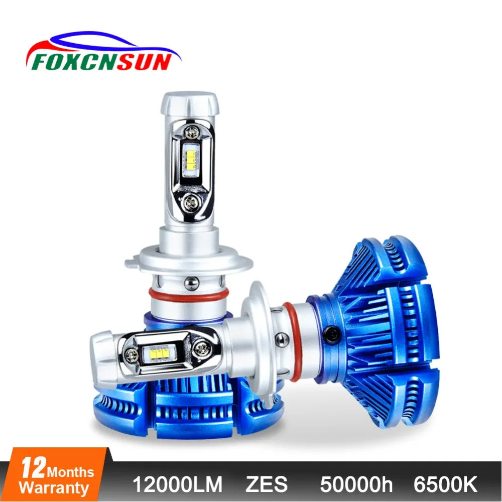 H4 светодиодный головной светильник лампа ампулы H7 H11 9005 9006 12000LM 50W 24 V 12 6500K bombillas