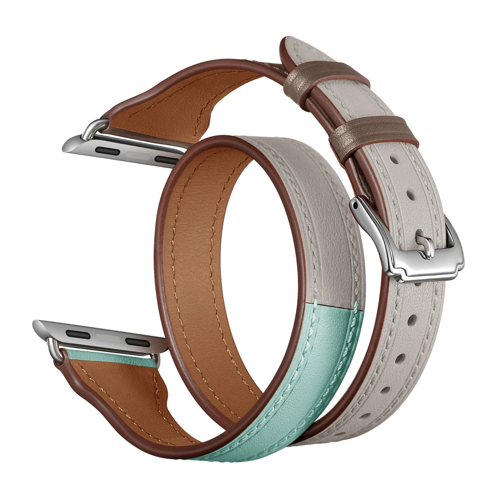 Strap for Apple Watch Band Leather 44mm 38mm Straps 42mm Bands Series iWatch Bracelet 4 3 2 1 | Наручные часы