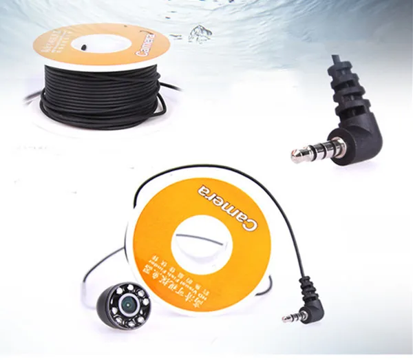 Мини камера для подводной рыбалки 8 белых светодиодов 15 м HD 3 5 ТВЛ|fishing camera|underwater