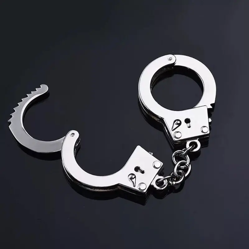 Metal Novelty Double Lock Handcuffs Keychain Key Rings Fashion Jewelry | Украшения и аксессуары