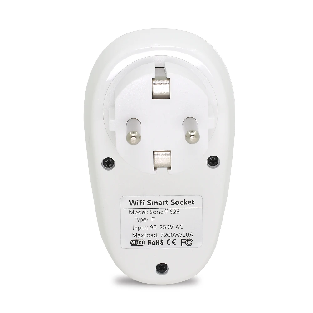 Sonoff S26 ЕС/США/Великобритания/CN/AU SONOFF Базовая Wi Fi умная розетка штепсельные розетки