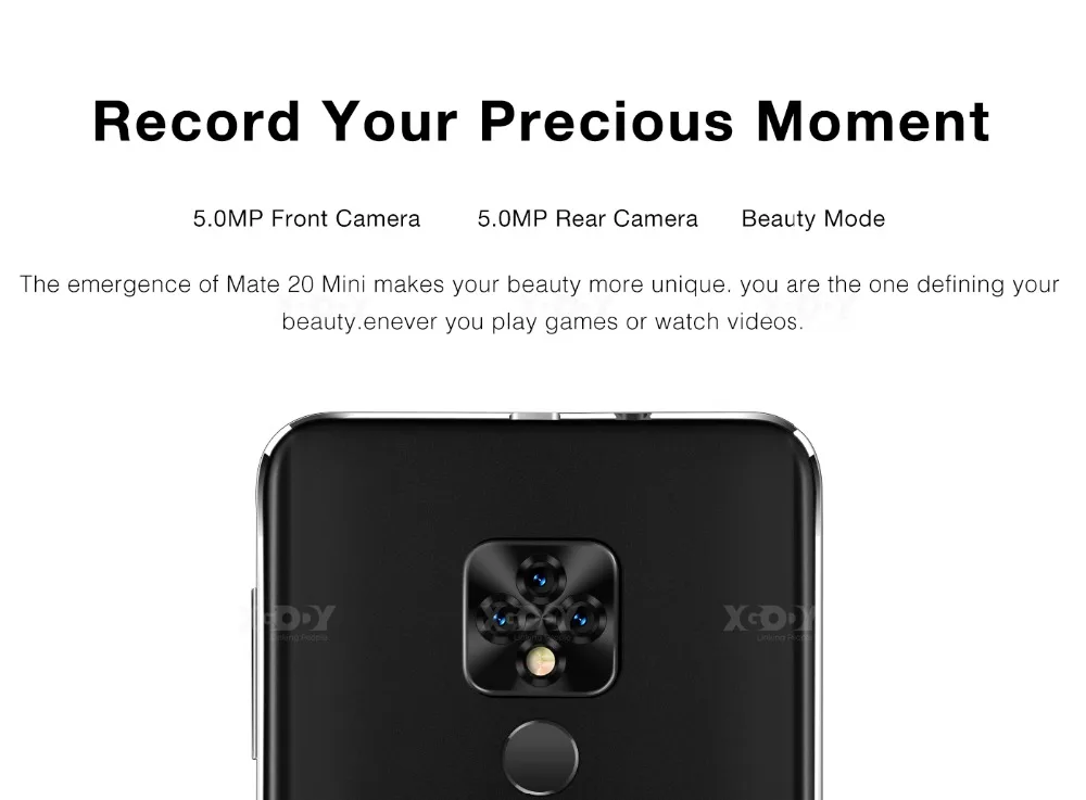 Xgody mate 20 мини мобильный телефон Android 9,0 2500 мАч мобильный телефон четырехъядерный 1 Гб+ 16 Гб 5,5 дюймов 18:9 экран Двойная камера 3g смартфон