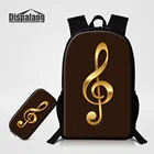 Комплект из 2 предметов, рюкзак, чехол для карандашей и принтов музыкальных нот