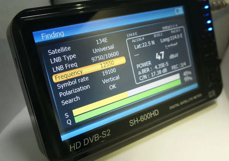Sathero SH-600HD DVB S2 цифровой спутниковый искатель и счетчик Satfinder HD с анализатор