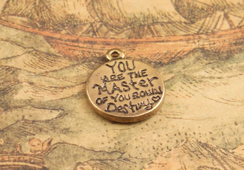 20 шт Золото под старину цвет вы мастер своего собственного предназначения