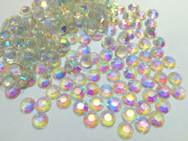 

Crystal clear AB Color Facets Flat Back Resin Rhinestone 2mm,3mm,4mm,5mm,6mm Nail Art Gems Decoration
