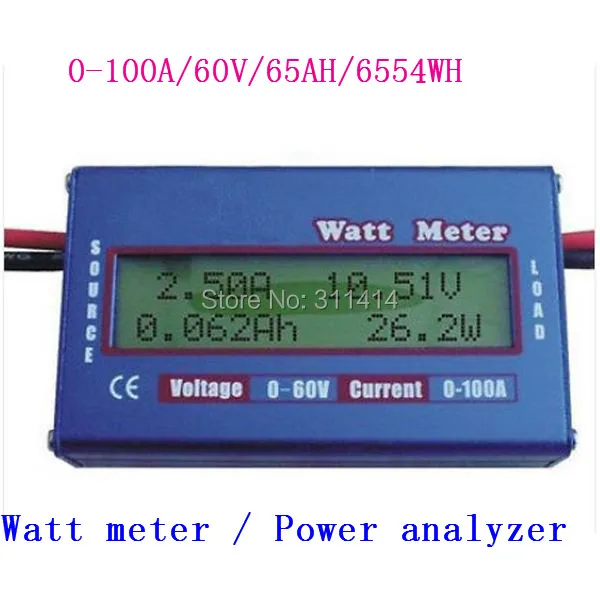 1piece Digital 60V/100A DC RC Helicopter Airplane Battery Power Analyzer Watt Meter Balancer Energy Voltage Volt Current | Игрушки и