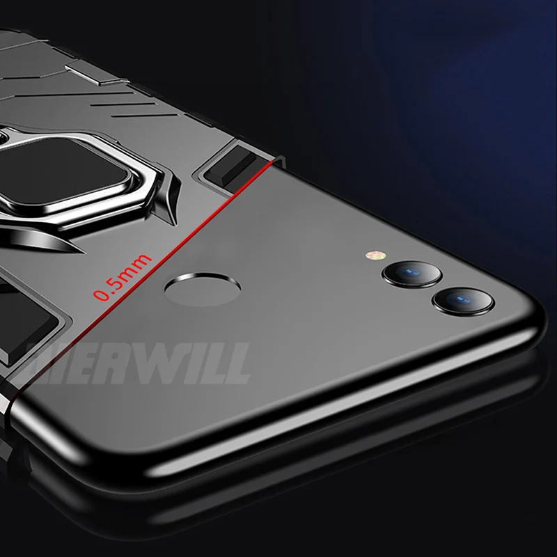 Прочный чехол для huawei Honor 8X Чехол ударопрочный магнитный держатель пальца