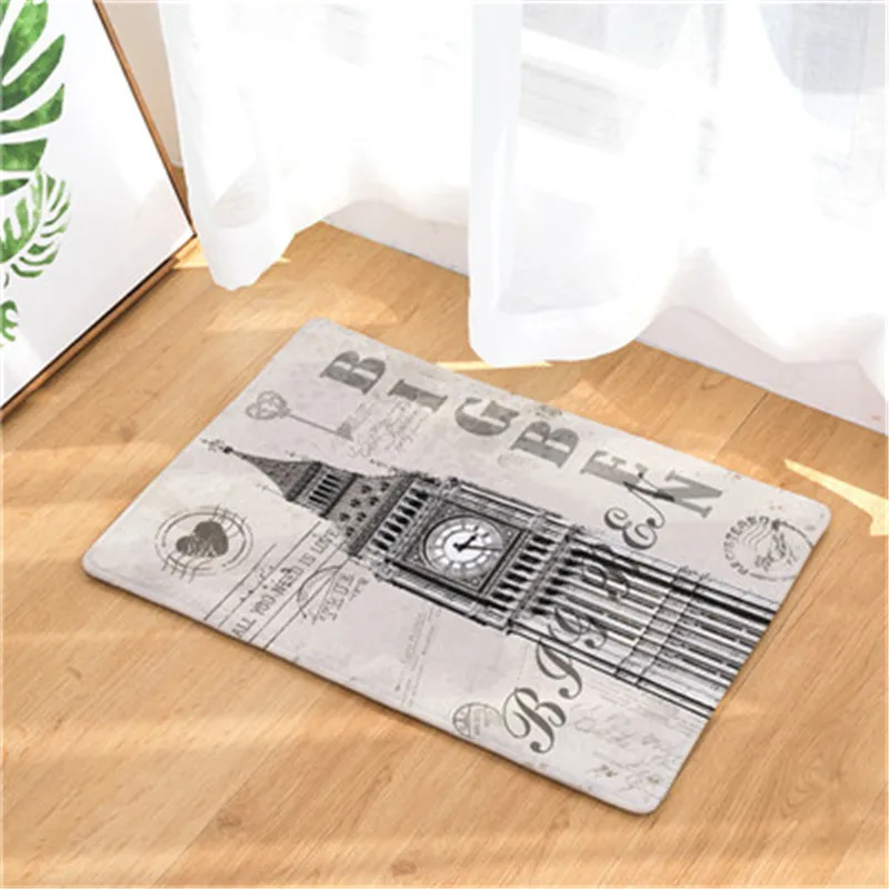 Красивые знаковые ковры &quotздания&quot Домашний тонкий Декор лестничные коврики