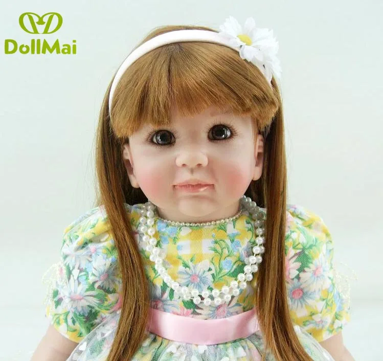 Силиконовая кукла Reborn Baby с зелеными цветами 24 &quot/60 см | Игрушки и хобби