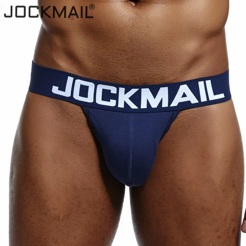 Стринги JOCKMAIL мужские Брендовое пикантное нижнее белье трусы танга с двойным D
