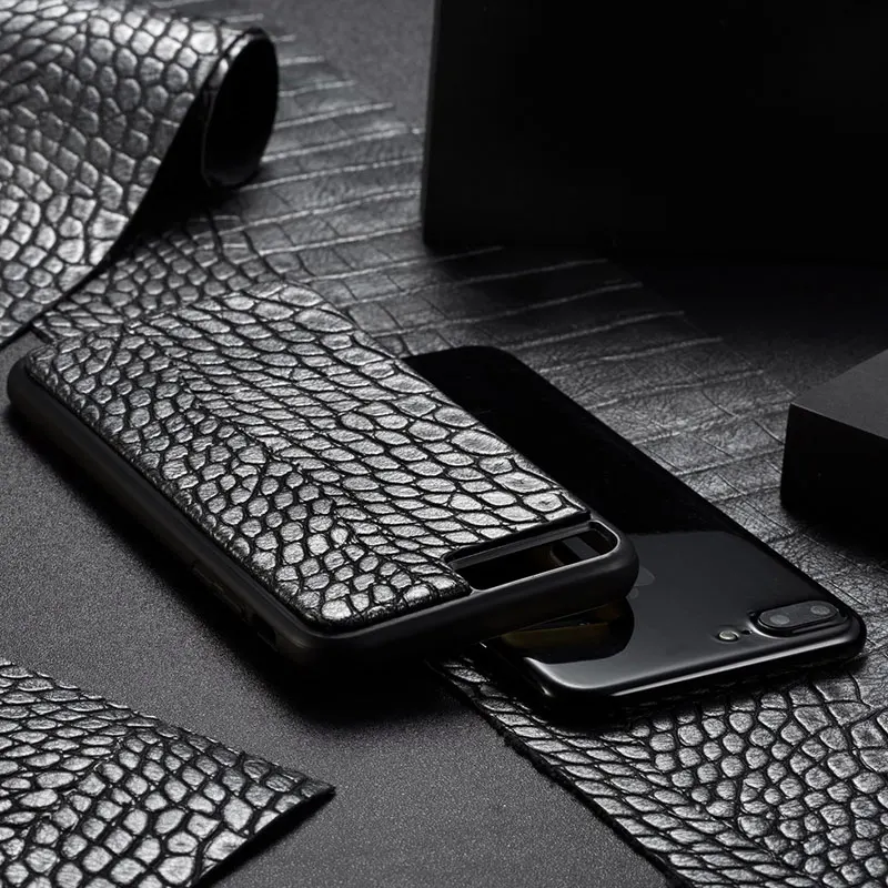 WHATIF чехол из крокодиловой кожи для Iphone 7 8 Plus X XS Max XR кожаный чехол для телефона роскошный ручной работы для Iphone X XS 7 8 Plus