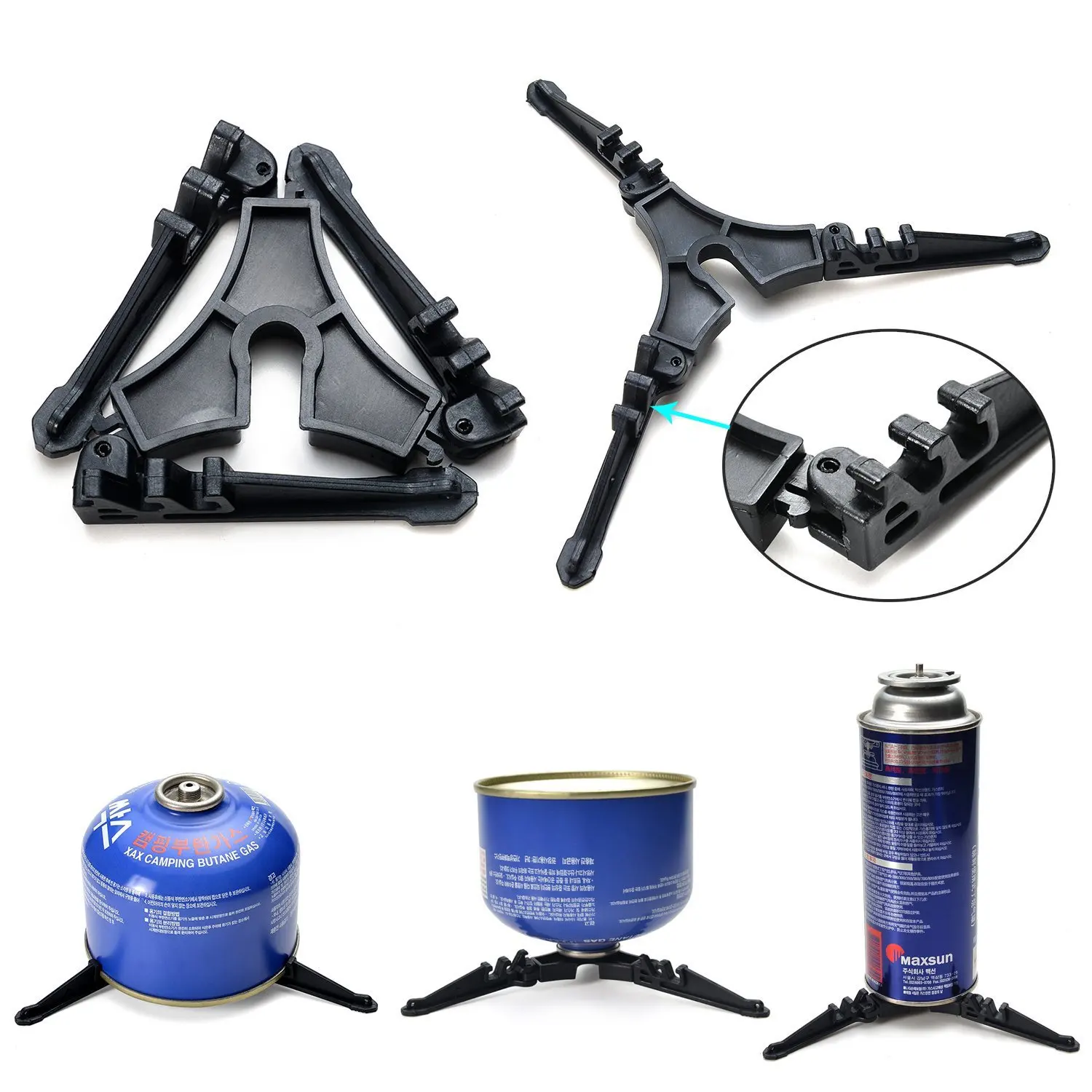 

1Set Camping Pot Cookware With Folding Cup Gas Stove Tank Stand Fork Spoon Knife Utensils Outdoor Tableware Picnic Equipment