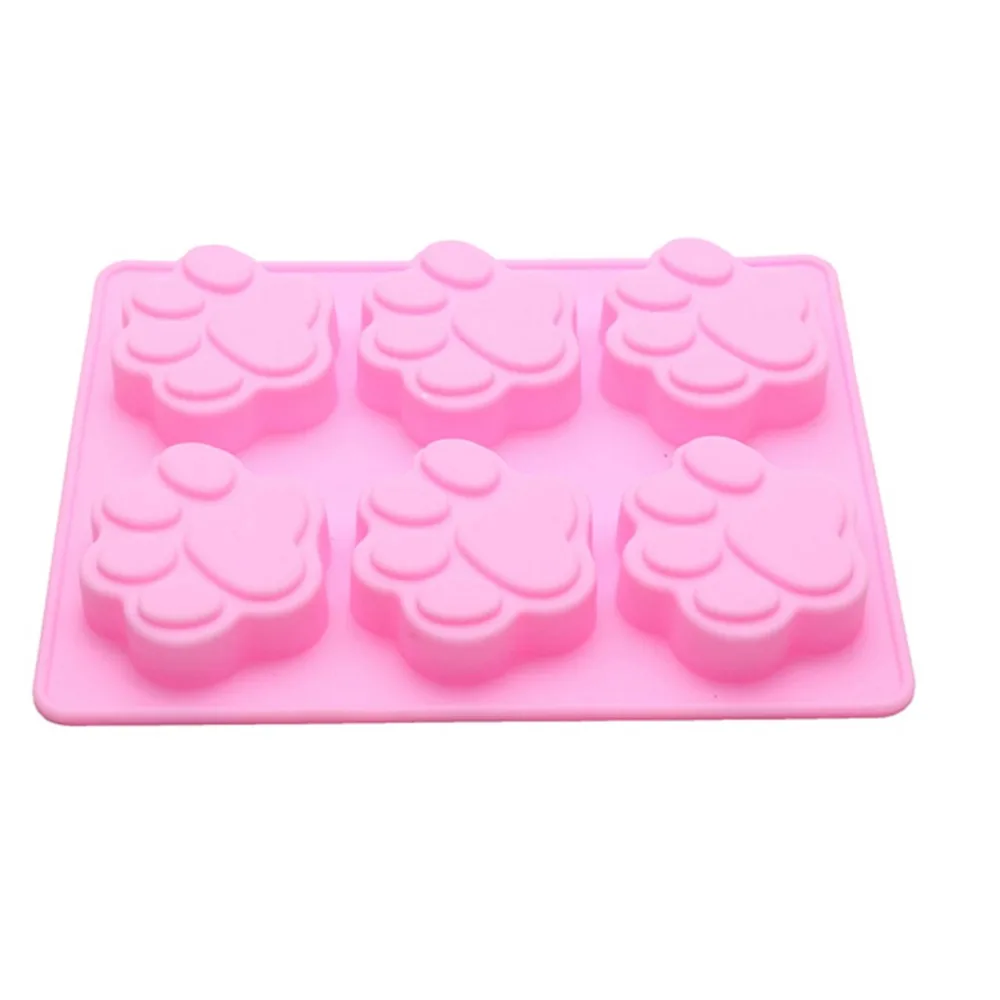 Симпатичные лапы формы силиконовые для приготовления конфет шоколадный торт