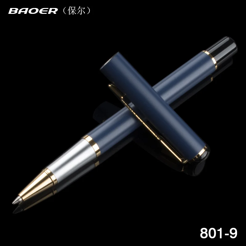 Ручка шариковая BAOER 801 со средним наконечником 0 7 мм|writing tools|pen blackpen blue |