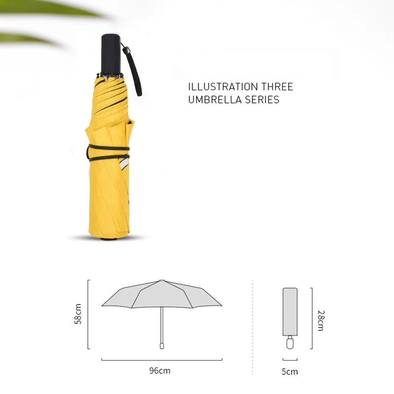 

YADA Custom Funny Smiley Face Creative Windproof Reinforced Sunscreen Parasol Folding Umbrella Cartoon Waterproof Umbrella YS335