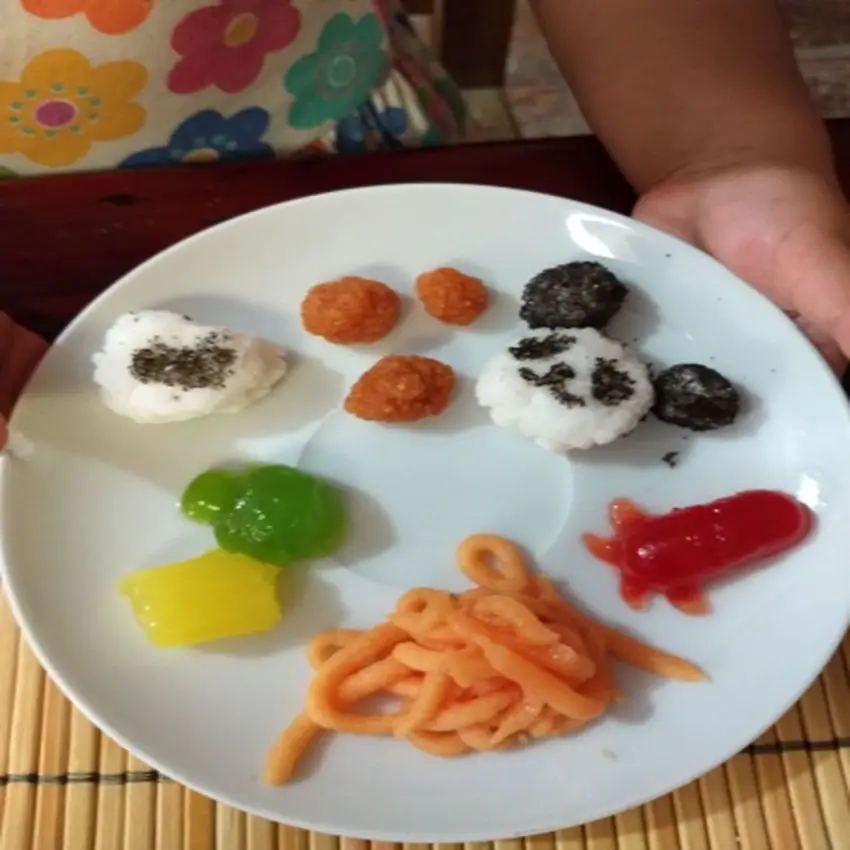 Новый POPIN Кук риса для кулинарии счастливой пандой панда рис. Kracie кухонный набор