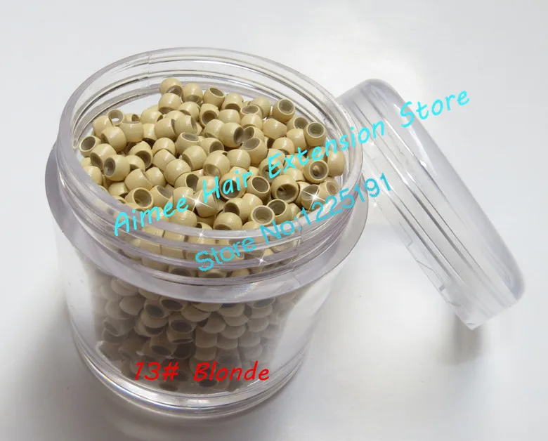 1000 шт./лот Силиконовое нано кольцо для наращивания волос микрокольца 3 0 мм бусины