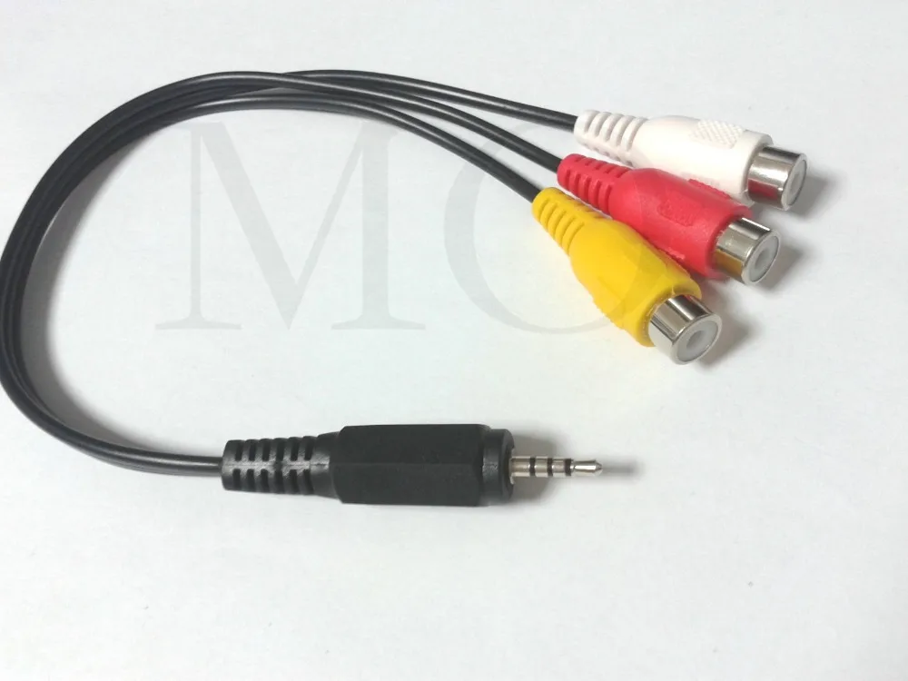 2 шт. Соединительный Кабель адаптер для аудио и видеосъемки 5 мм|plug 2.5mm|plug rca femaleplug |