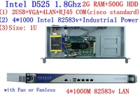 linux servers firewall pc with 482583v gigabyte lan intel d525 1 8g support ros mikrotik pfsense panabit wayos 2g ram 500g hdd