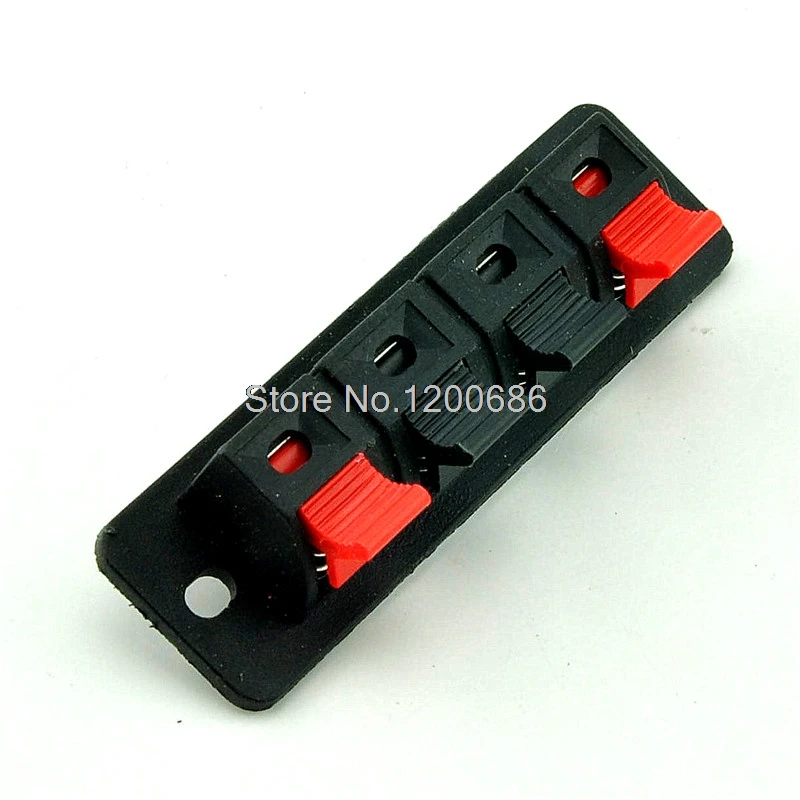 

4 Terminal Spring Clip Wall Plate for Audio Speaker Wires