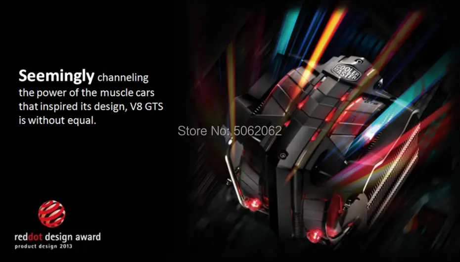 Cooler Master V8GTS кулер для процессора, 8 тепловых трубок, двойной 140 мм светодиодный вентилятор, PC радиатор для 2066 1156 AMD AM3+ 3 Tower, бесшумное охлаждение процессора