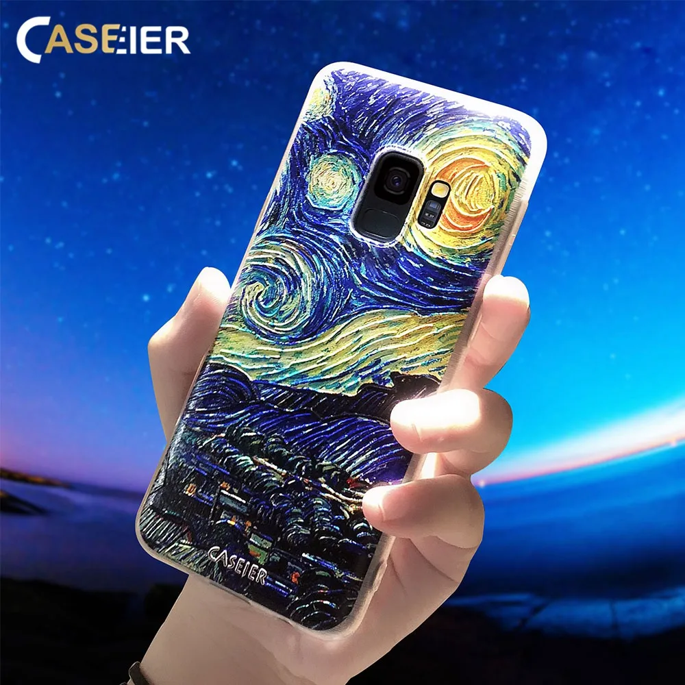 Чехол CASEIER Space для Samsung S8 Plus мягкие чехлы из ТПУ Note 8 S6 S7 Edge прозрачные ультра тонкие