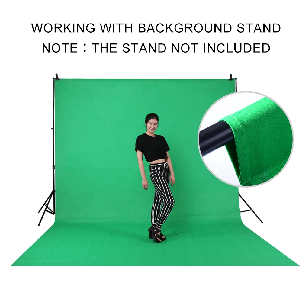 3 м x 100% хлопок фон для фотостудии зеленый фотосъемки|backdrops photography|backgrounds for photo