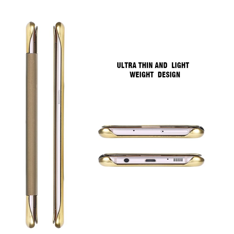Translucent for Redmi Note 4 Mirror Case Flip Protection For Xiaomi 5A Gold Plating Plastic Phone Cover | Мобильные телефоны и