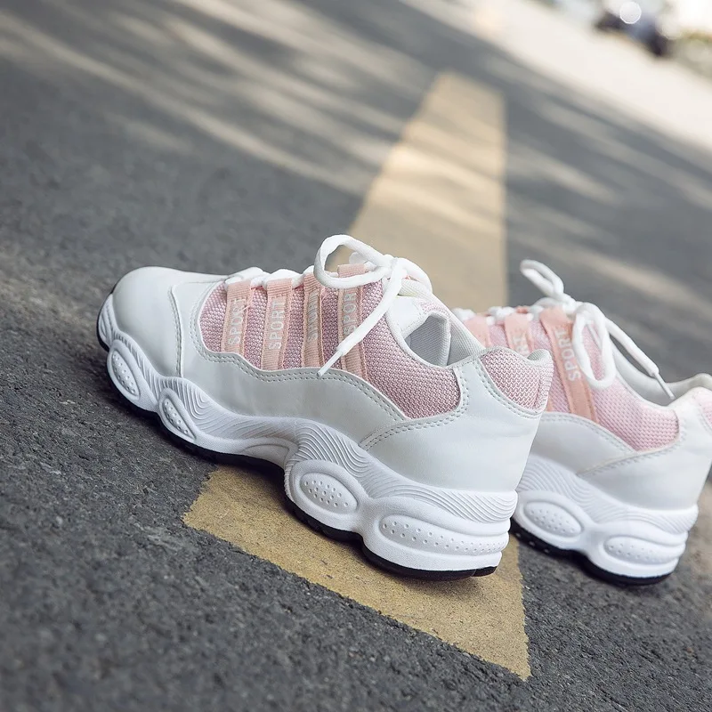 Кроссовки из сетчатого материала для женщин 2019 Год Тренажеры Tenis Masculino Adulto Zapatillas mujer Deportiva - обувь для бега и спортивных прогулок.