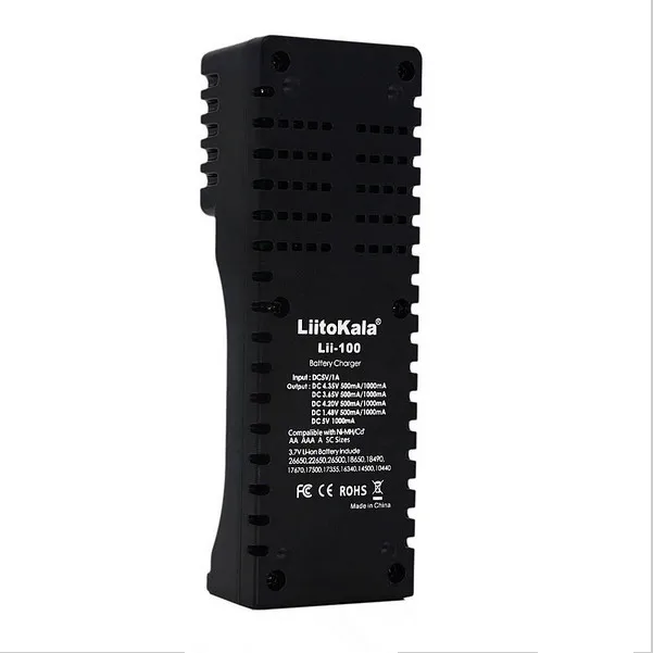 Новинка Liitokala Lii 100B 1 2 В/3 в/3 7 в/4 25 В 18650/26650/18350/16340/18500/AA/AAA зарядное устройство lii100|aaa
