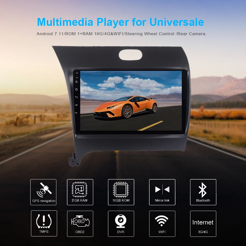 Автомобильный GPS навигатор для KIA Forte Android 9 0 мультимедийная система RDS с
