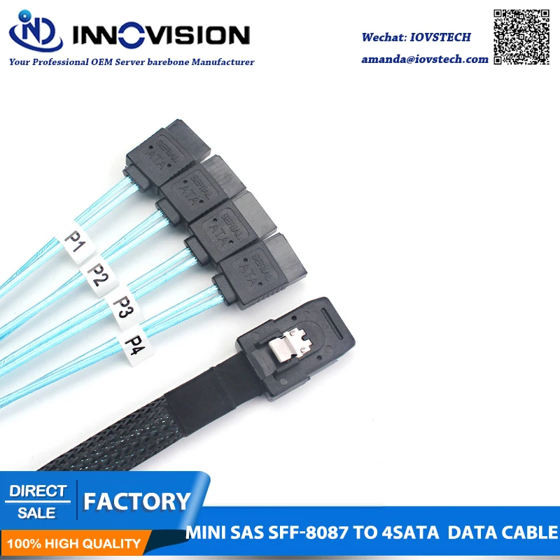 Высокоскоростной кабель для передачи данных Mini SAS 36Pin SFF-8087-4 SATA 7PIN
