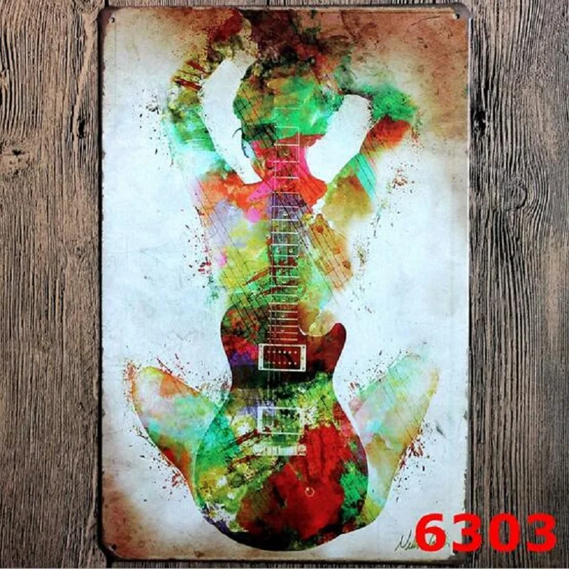 Винтажное украшение для дома пивной бар кафе Placa Decorativa Ретро Девушка Музыка Видео